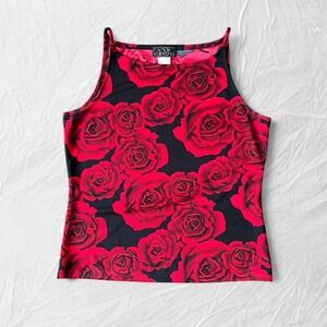 Eye Candy Y2K rose boatneck top